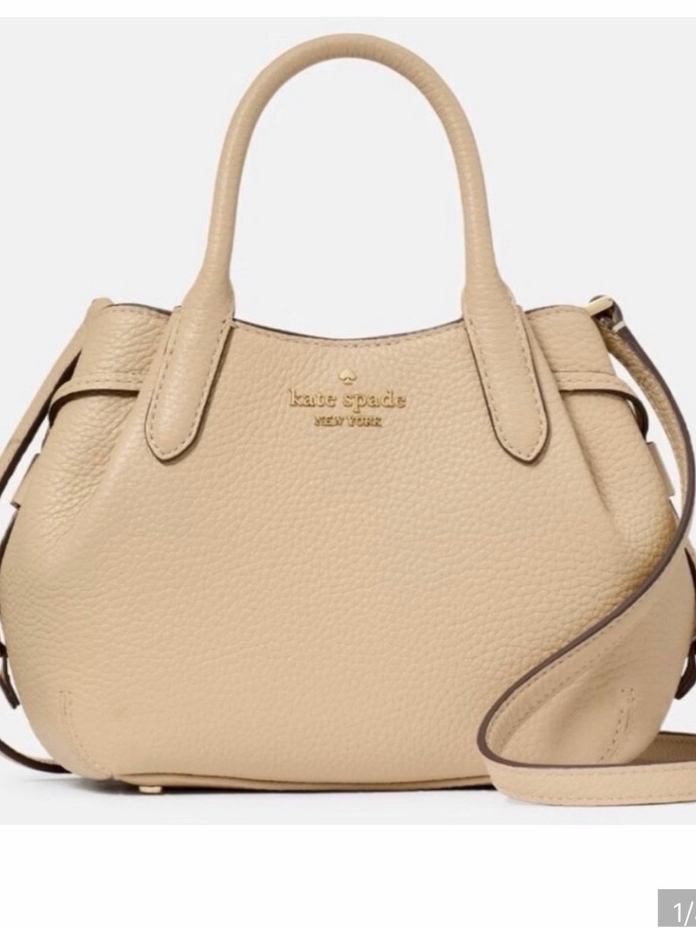 Kate Spade Dumpling Mini Satchel NWT Light Tan